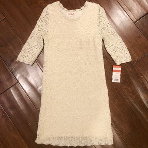 Cat & Jack Ivory Lace Dress Size S (6/6X) & M(7-8)